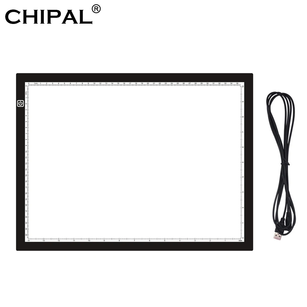 CHIPAL весы A3 светодиодный чертежный планшетный светильник в виде планшета коробка