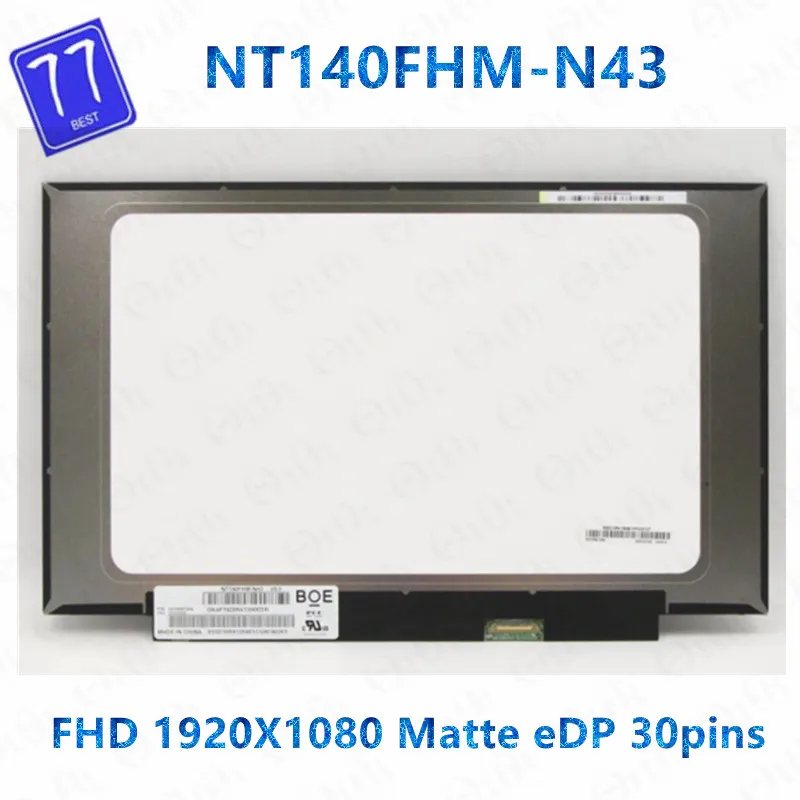 

Экран для ноутбука B140HTN02.0 диагональю 14,0 дюйма, фhd дисплей х108, ЖК-матричный дисплей 30pin eDP