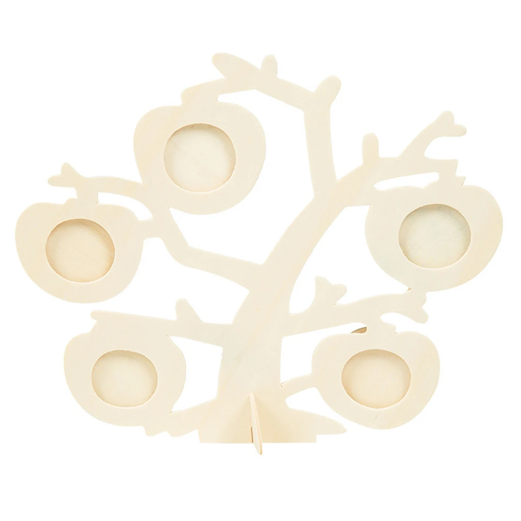 Деревянная головоломка в форме дерева детская ручная DIY раскраска креативное