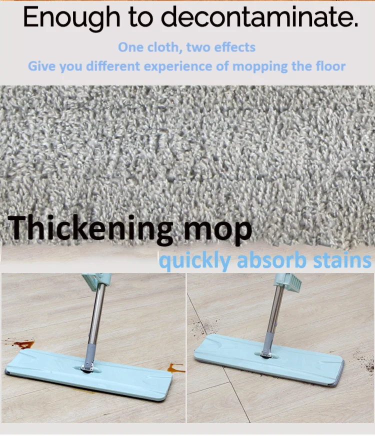 Практичная Швабра 360 градусов для мытья головы без рук из микрофибры чистки пола