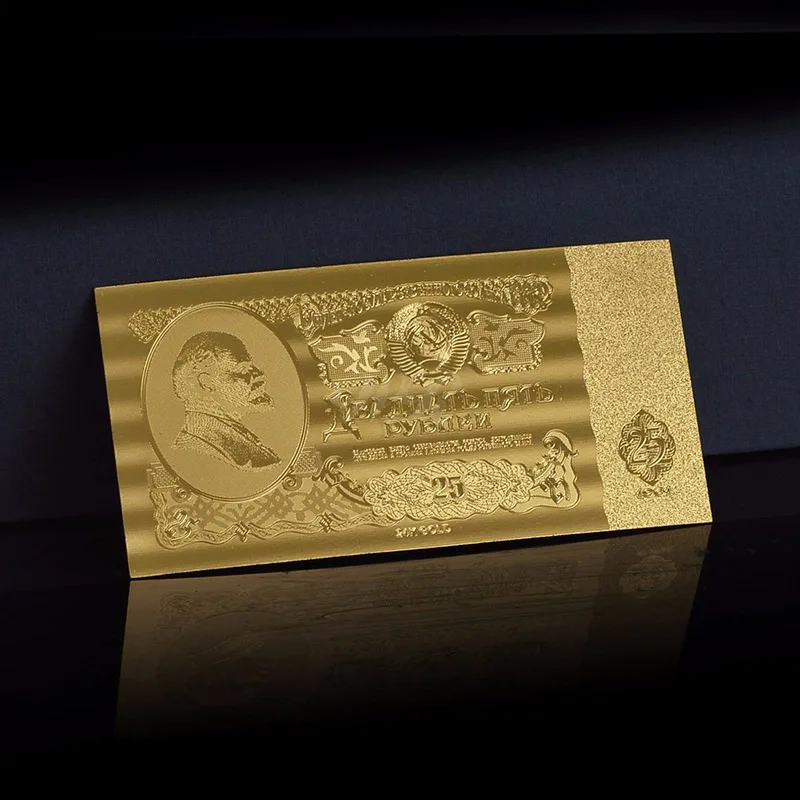 Прямая поставка коллекция золотых банкнот 2020 Вт Россия 25 рублов искусственные