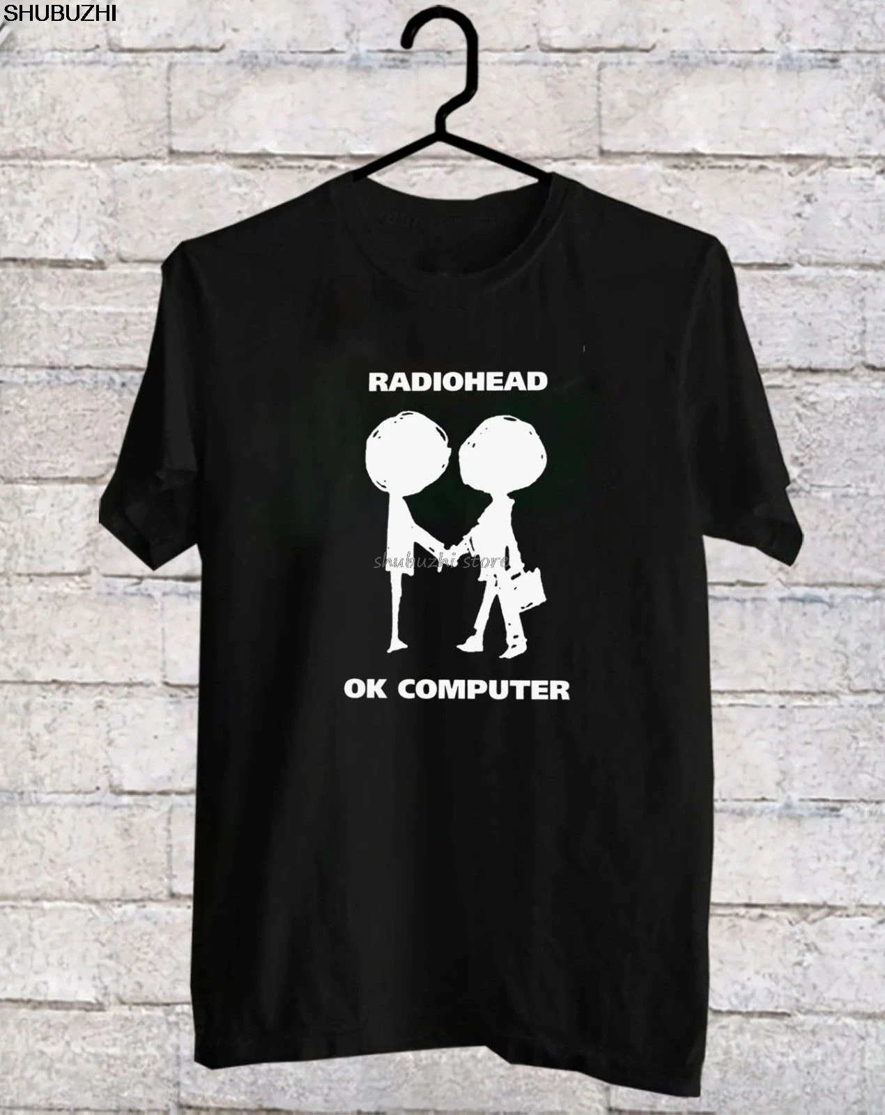 Футболка с логотипом OK компьютерная футболка надписью OKNOTOK Music Rock черная рисунком