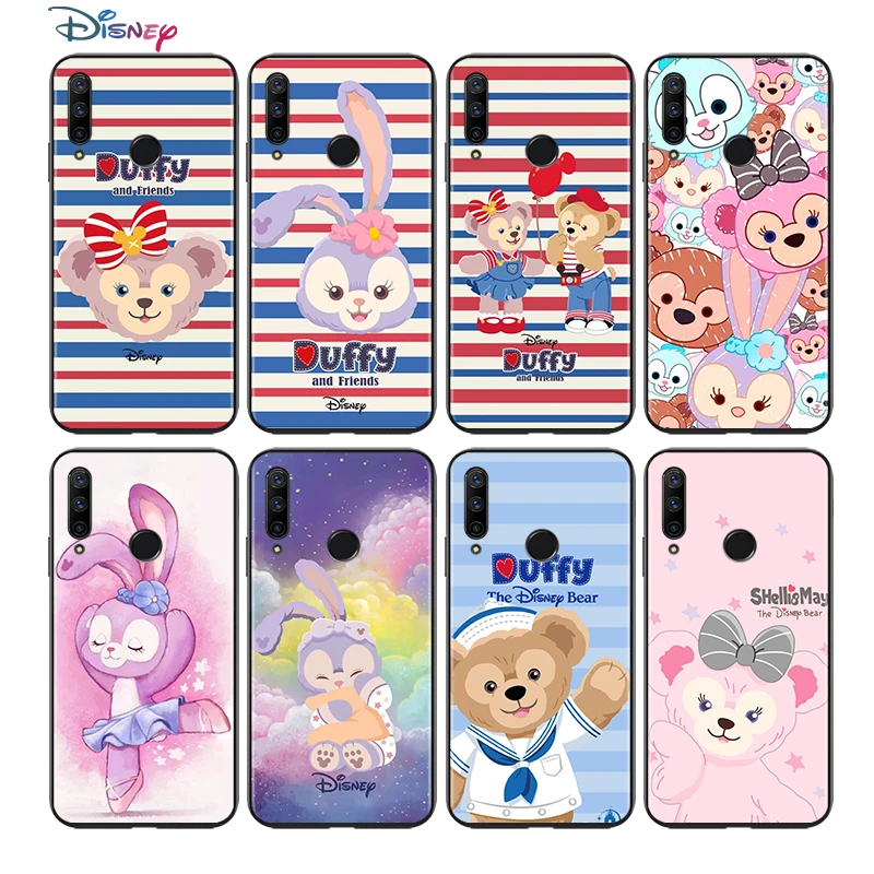 

Duffy Disney Bear Cute for Huawei Honor 30 20 10 9S 9A 9C 9X 8X MAX 10 9 Lite 8A 7C 7A Pro Silicone Black Phone Case