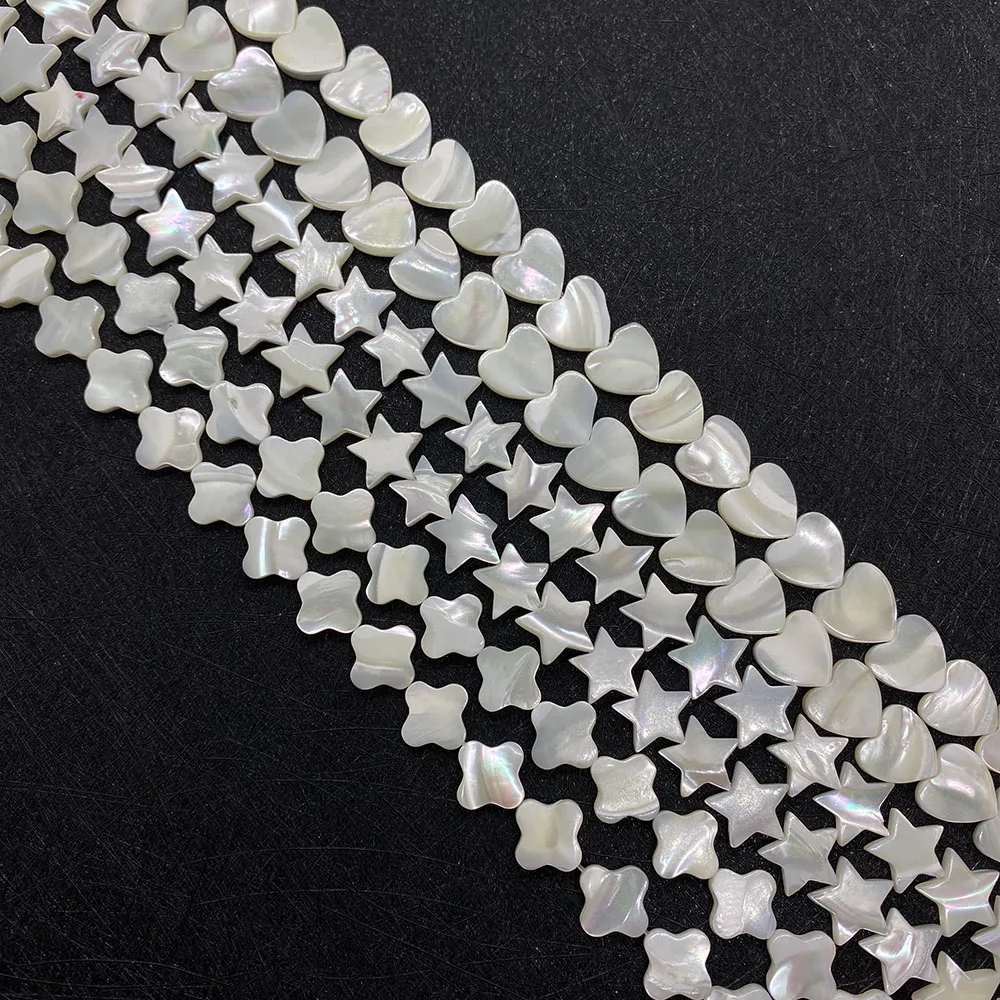 

Love Heart-shaped Drop-shaped Natural Freshwater Shell Beads DIY Jewelry Making Necklace Bracelet Earring Accessories Beads