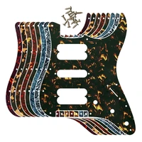 pleroo custom guitar parts for 7211 screw hole standard st hsh player series pickups guitar pickguard scratch plate