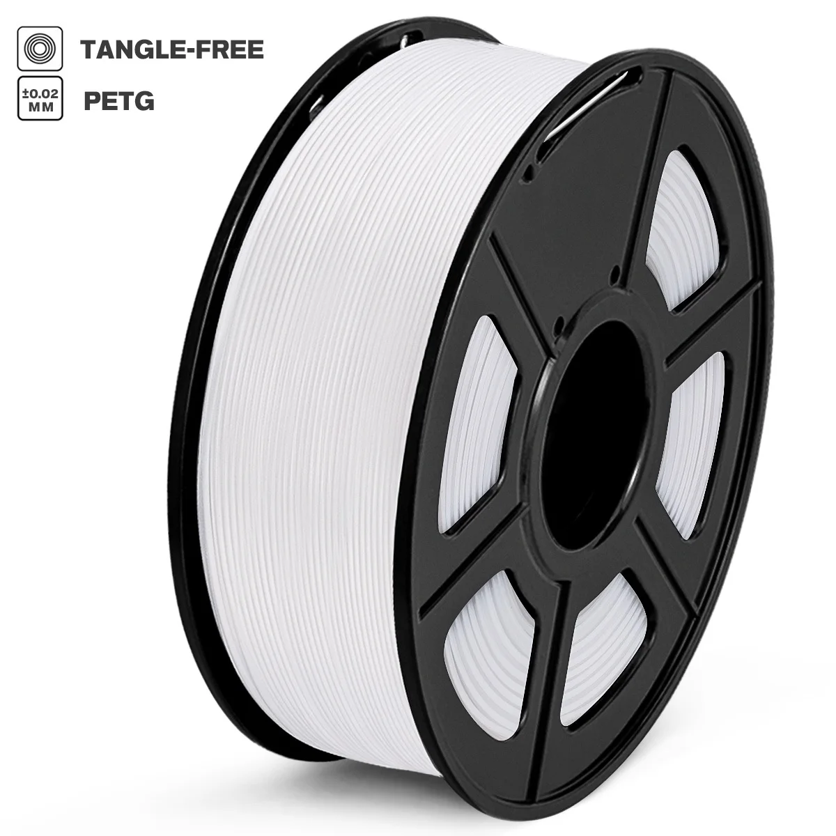 

PETG нить 1 кг 1,75 мм допуск +/-0,02 мм высокая прочность 100% без пузырьков FDM материал для 3D-принтера 320 м/рулон белый цвет