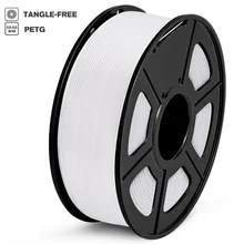 PETG Filament 1kg 1.75mm Tolerance +/-0.02mm High Strength 100% No Bubble FDM 3D Printer Printing Material 320m/Roll White Color