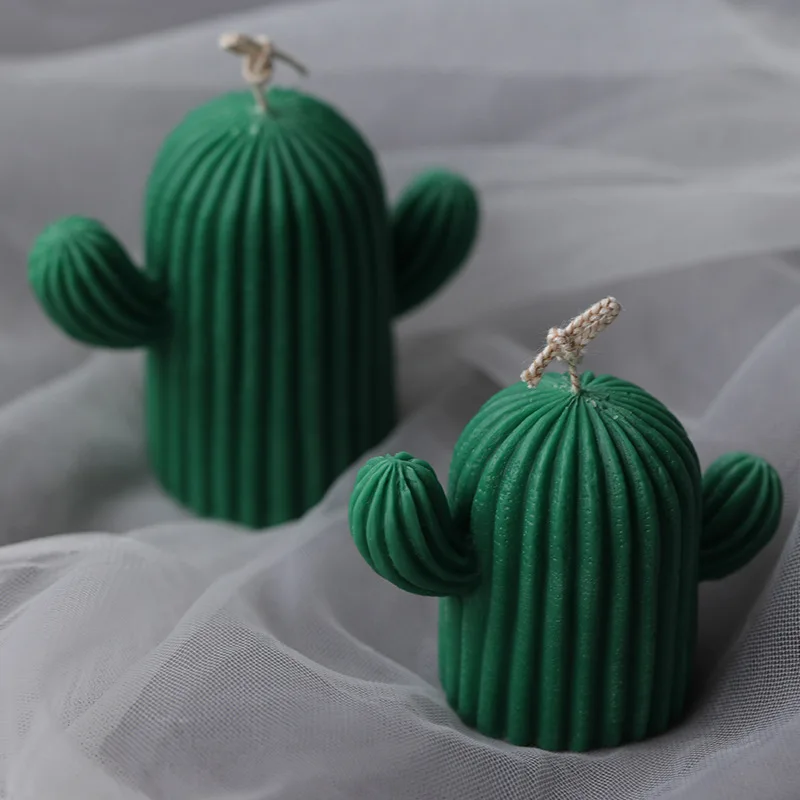 

Cute 3D Cactus Candle Silicone Molds DIY Aromatherapy Plaster Wax Mold Form Handmade Scented Crafts Gifts Molds Home Decorations