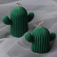 cute 3d cactus candle silicone molds diy aromatherapy plaster wax mold form handmade scented crafts gifts molds home decorations
