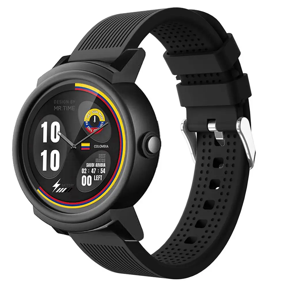 Мягкий силиконовый ремешок для наручных часов TicWatch 2 E 20 мм сменный