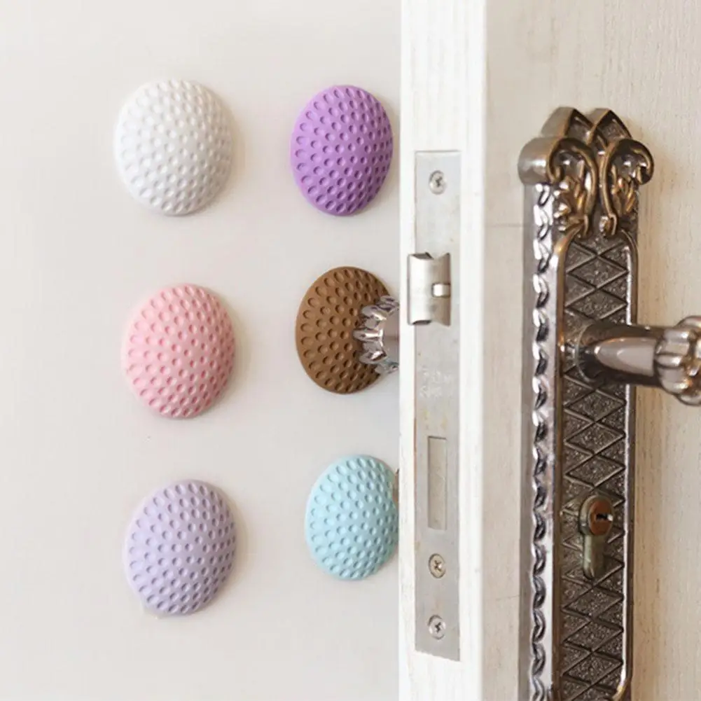 Креативная настенная защита для дверной ручки бампер от столкновений наклейка