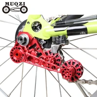muqzi folding bike chain guide single speed outer 2 speed inner 3 speed rear derailleur chain tensioner for brompton