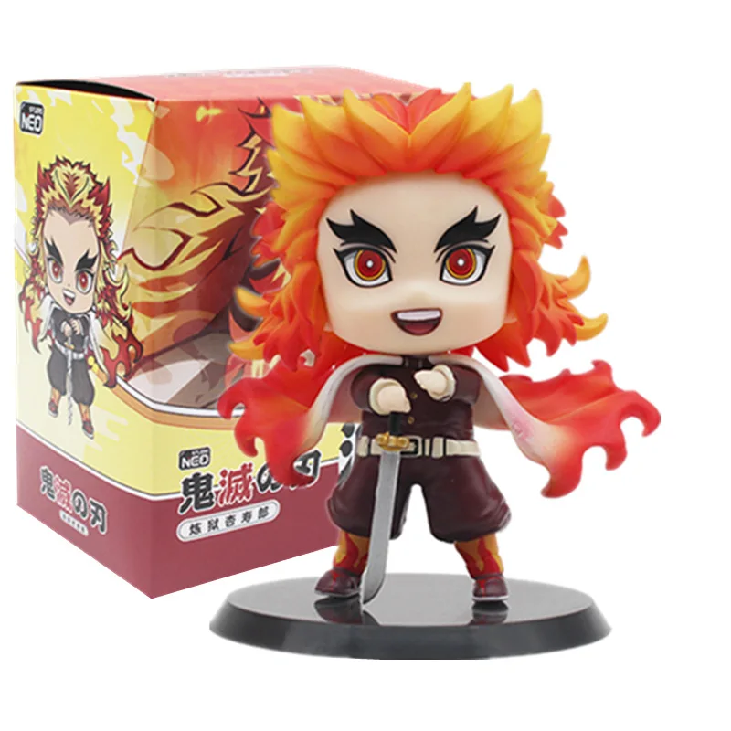 8 см фигура Kimetsu no Yaiba Rengoku Kyoujurou Kochou Shinobu Q ver. Аниме Demon Slayer фигурка Коллекционная