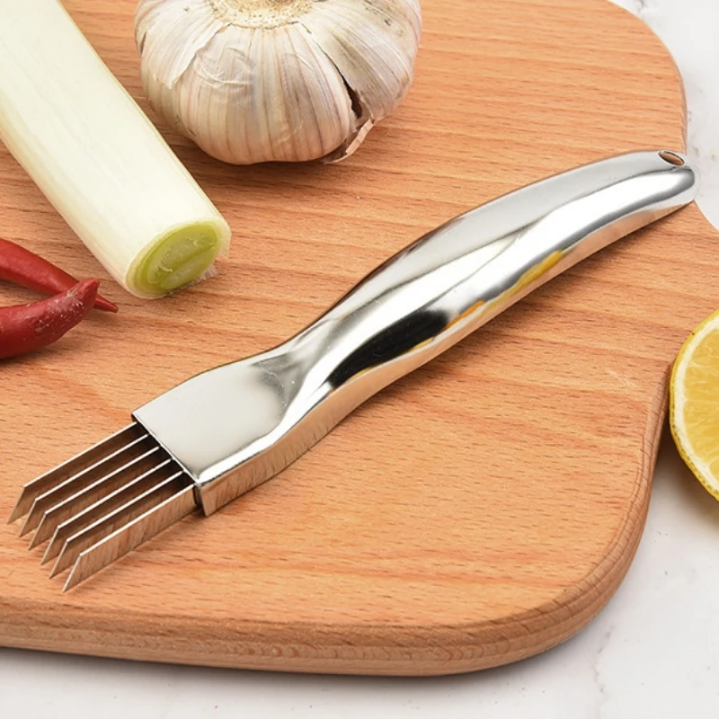 

Stainless Steel Onion Cutter Kitchen Accessories Vegetable Cutter Food Speedy Chopper Suitable for Vegetables Garlic Pepper
