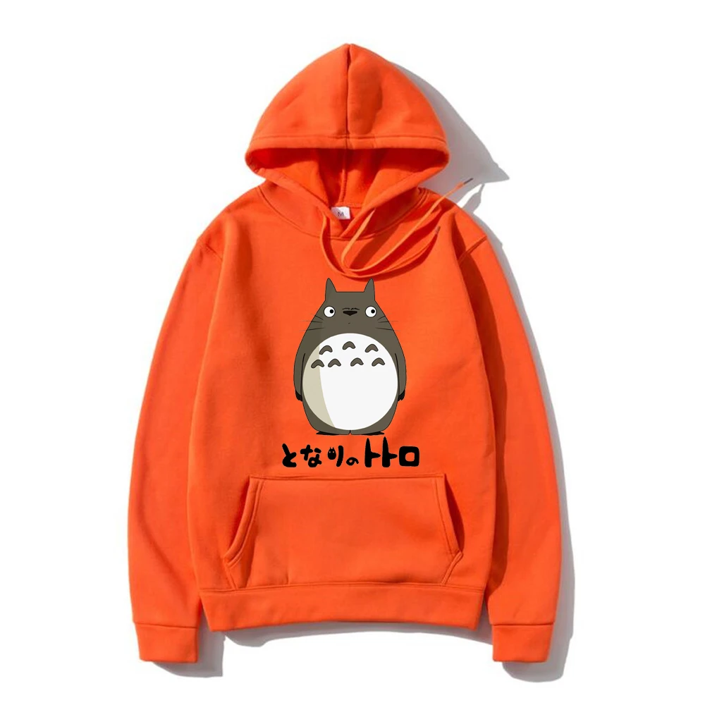 

Толстовка Totoro мужская с капюшоном, Свитшот в стиле аниме, большие размеры