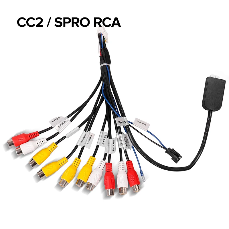 TEYES автомобиля в линию адаптер 8 RCA мини ISO RCA Aux-в Кабель-адаптер для Блау-punkt Grundig VDO CD плеер - Цвет: FOR CC2 SPRO RCA