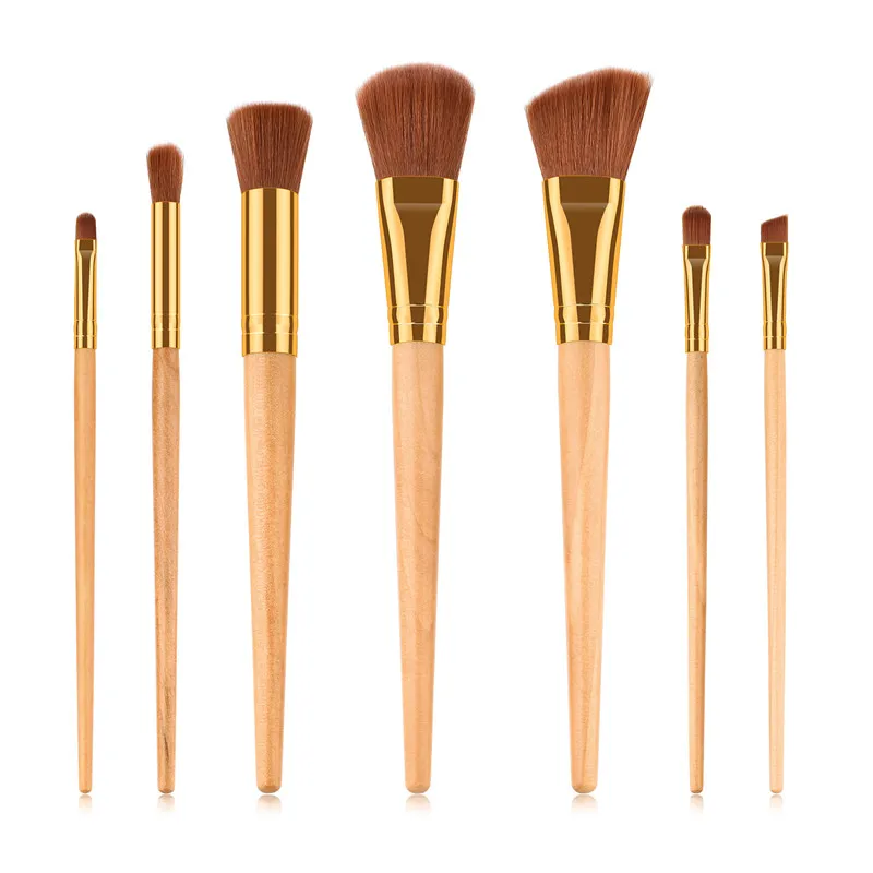 

7 шт. набор кистей для макияжа, тени для век, основа пудра Контур, консилер, Кисть для макияжа губ, косметические инструменты, кисти для макияж...