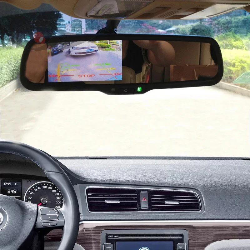 4 3 &quotTFT LCD зеркало заднего вида автомобильный монитор видео вход с монтажным