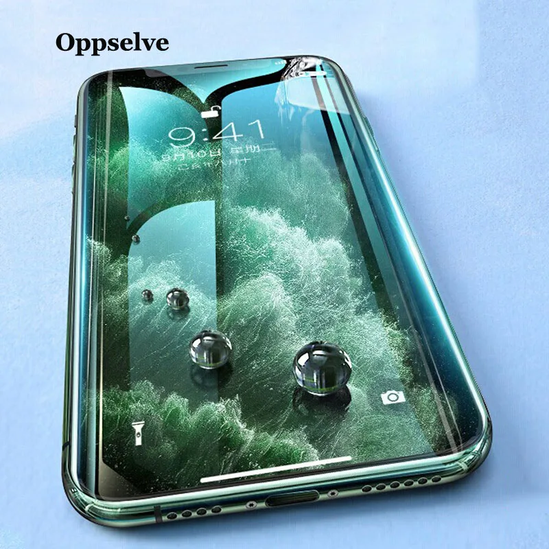 Защитное стекло для iPhone 11 Pro X Xs Max 12 R закаленное защитное 10D с изогнутыми краями 6 6S