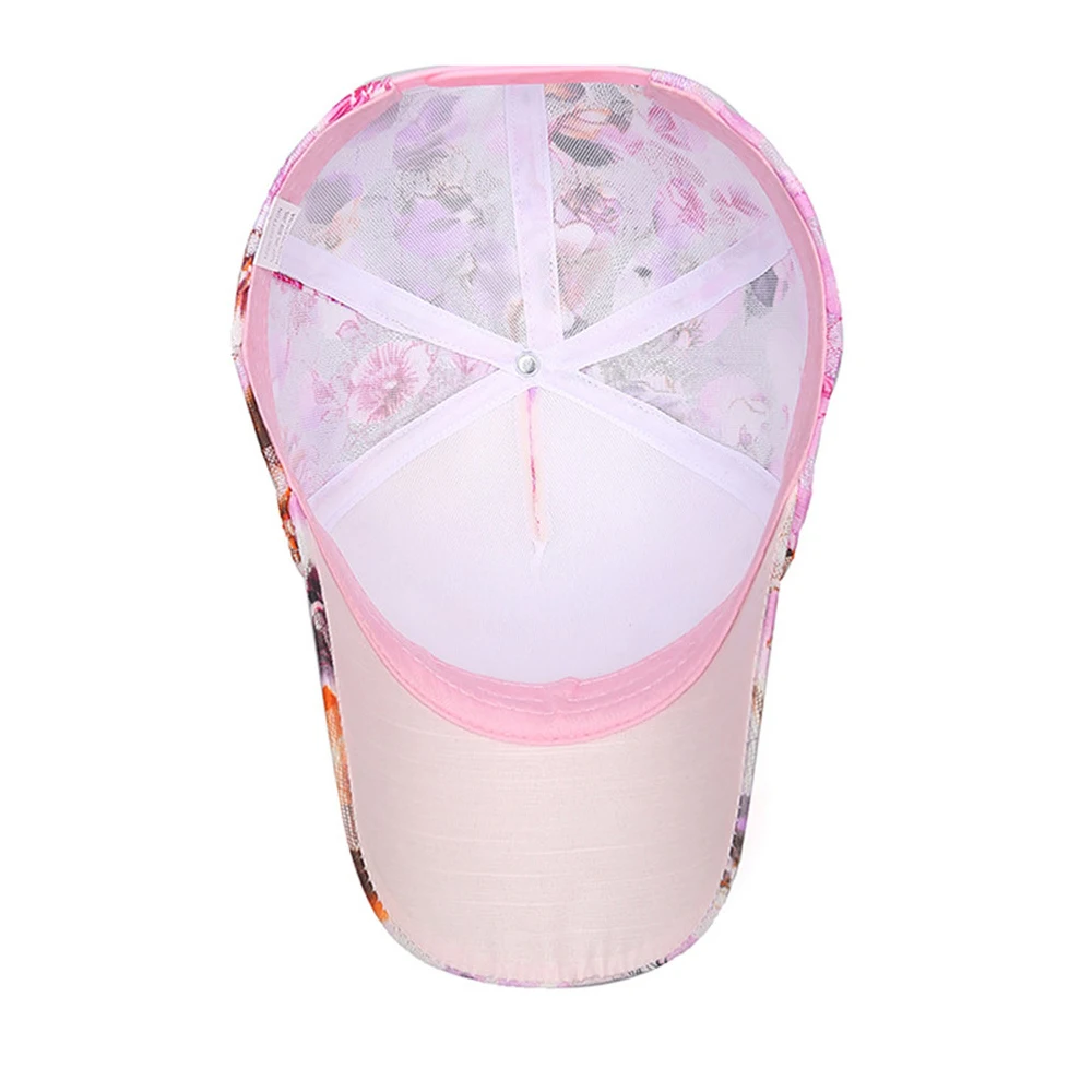 Лидер продаж для девочек Хлопковые бейсболки шапки с цветочным принтом