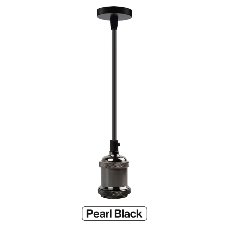 Pearl Back Set KARWEN винтажный держатель лампы edison E27 винтовая лампа база 110 В 220 В алюминиевая световая розетка промышленная Ретро фурнитура держатель лампы подвесной светильник - Цвет: Pearl Back Set