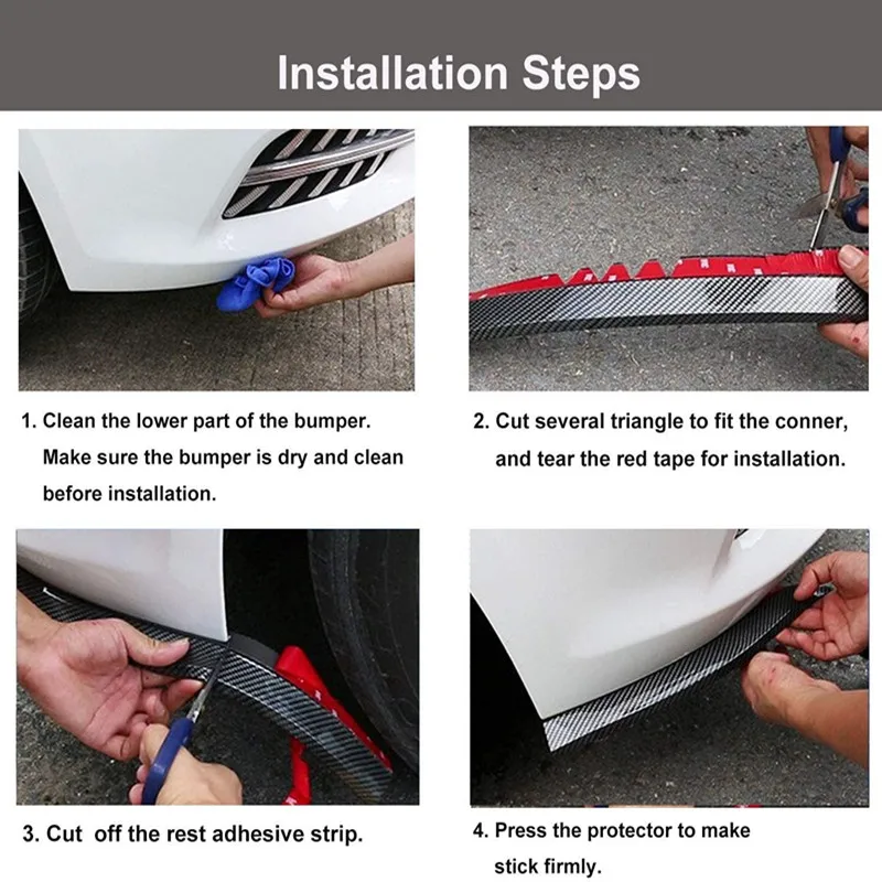 Резиновая Мягкая лента для бампера Kia ceed GT cee ɽ sportswagon из углеродного волокна
