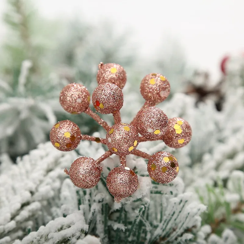 Мини Искусственные фрукты рождественские жемчужные ягоды искусственный цветок