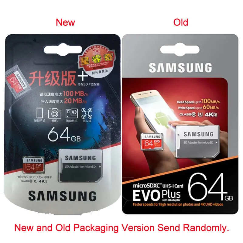 Samsung памяти 64 г SDHC SDXC TF80M класс EVO + MicroSD 10 микро-sd MB-MC64D C10 UHS TF транс бесплатная