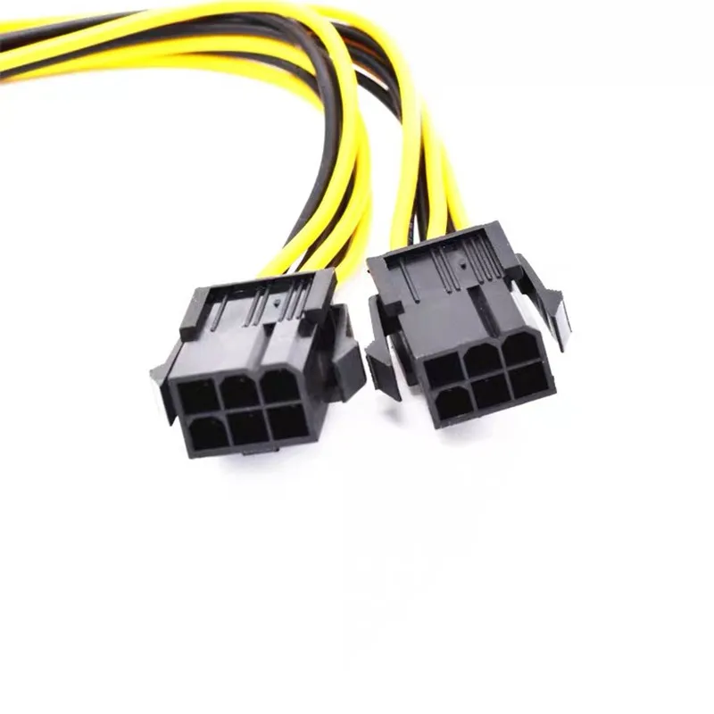 Видеокарта Dual 6Pin Male PCI-E на 8Pin Female GPU видеокарта 2X6pin 8pin 18AWG кабель питания Y-сплиттер