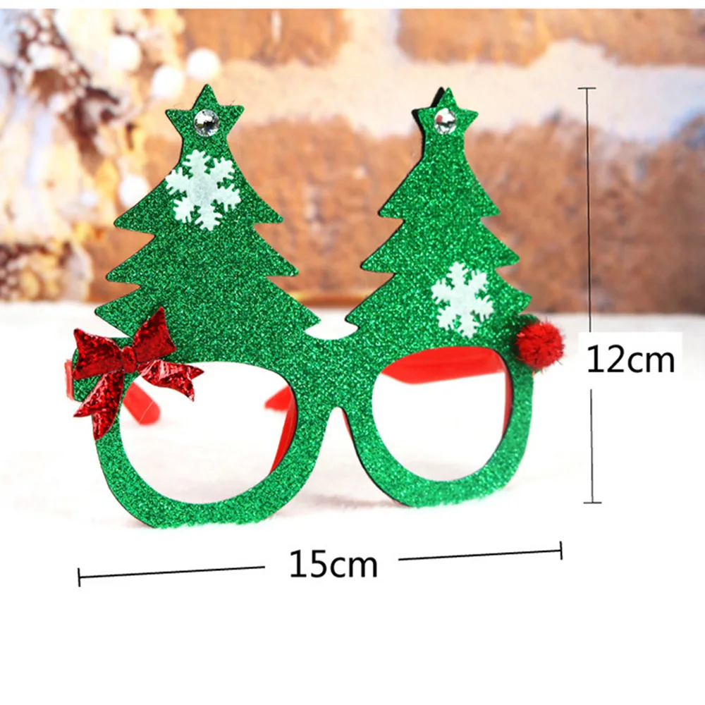 Рождественские украшения для домашнего декора новогодние очки подарки детей