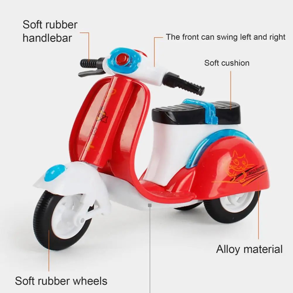 Детский мини-вытяните назад автомобиль Mini сплава мотоцикла модель с коляской