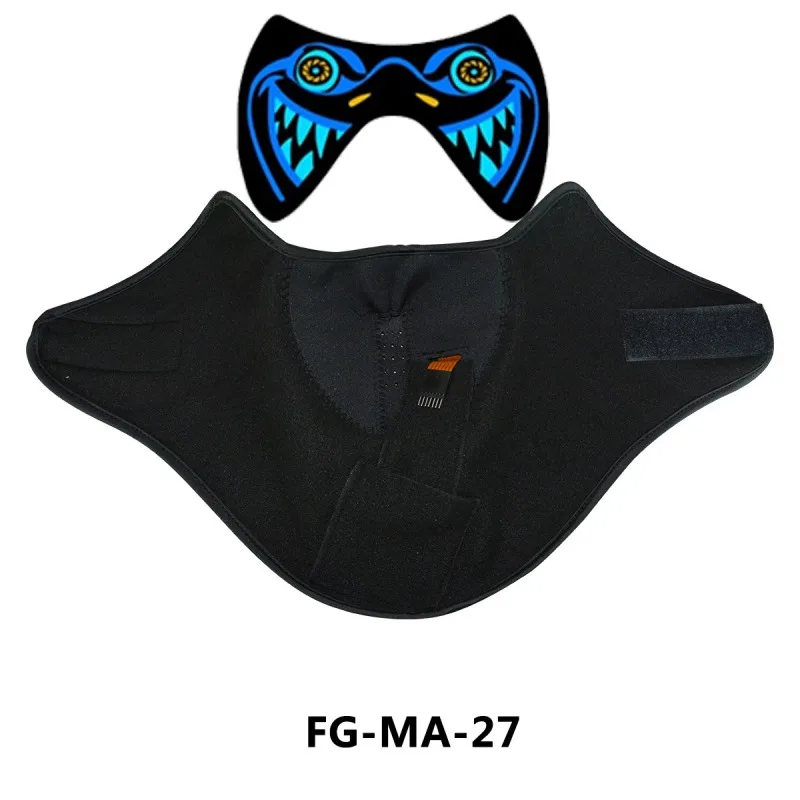 Хэллоуин СВЕТОДИОДНЫЙ маски светодиодный светильник со шнуровкой вечерние