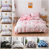 modern marble bedding set luxury marble printed duvet cover set with pillowcovers soft brushed microfiber quilt cover kids women