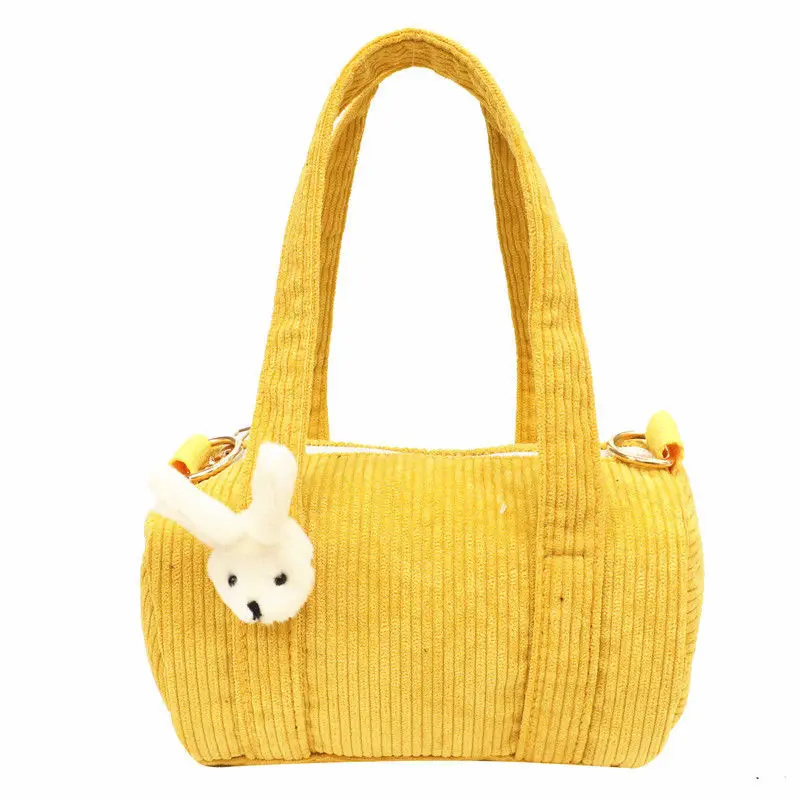 

Детская Вельветовая Сумка-тоут, с мультяшным принтом