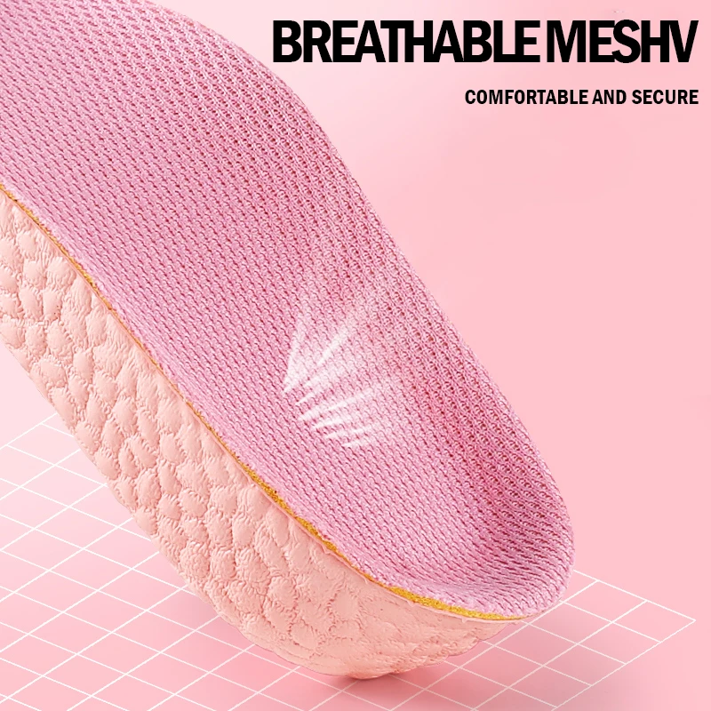 BANGNI Popcorn Heightening Insoles Sole Arch Support Shoes Semi Pad Heel Half Non-Slip High Elasticity ETPU for Feet Men Women