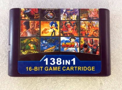 Новый высококачественный самый лучший игровой картридж 138 в 1 16 бит игровая карта