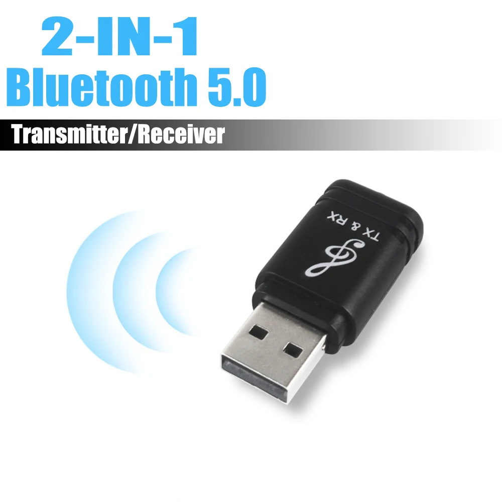 Универсальный USB Bluetooth передатчик приемник 2 в 1 5 0 ключ 3 мм AUX для ТВ ПК