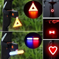 5 light modes bicycle light usb charge led bike light flash tail bicycle lights for mountains bike seatpost innovative taillight