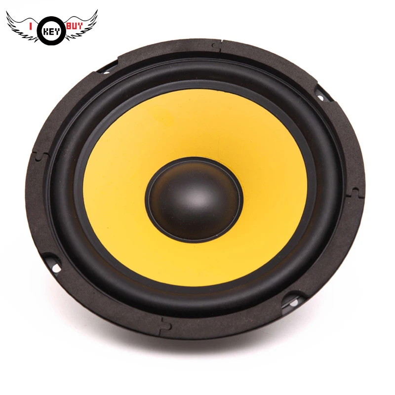 

Original I Key Buy 6.5 Inch 60W 4Ohm Car Audio Speaker Rubber Edge for Car Modification Audio Speaker 1 Pc Yellow