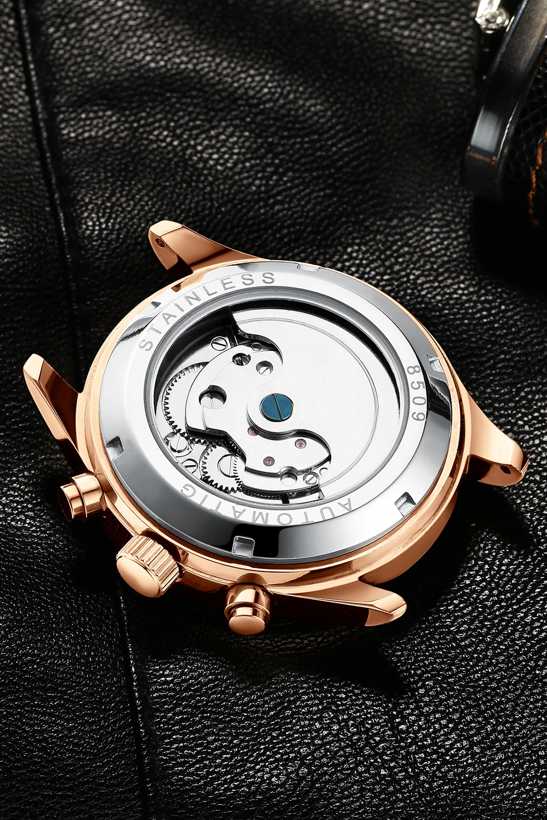 Роскошные Брендовые мужские автоматические механические часы BIDEN из нержавеющей