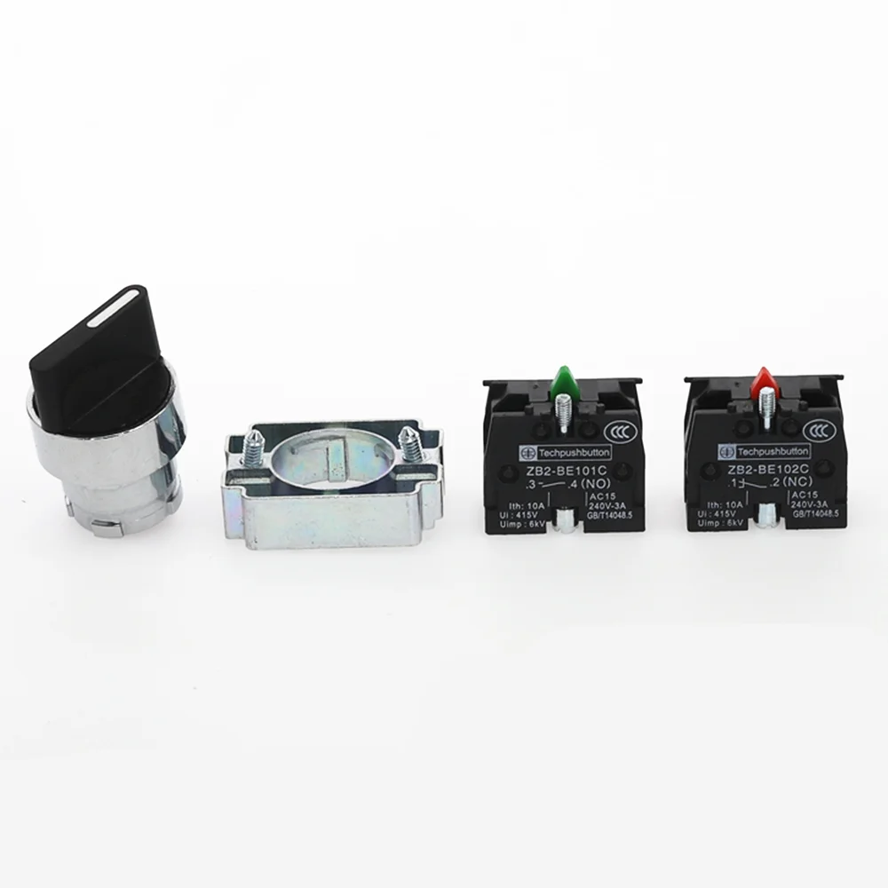 22 мм XB2-BD33 3 положения 2NO ручка переключателя 10A/415V переключатель выбора блокировки