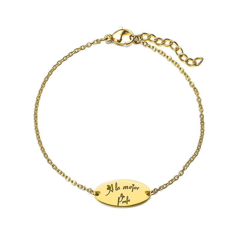 Регулируемый браслет с подвесками из нержавеющей стали браслеты цепочки