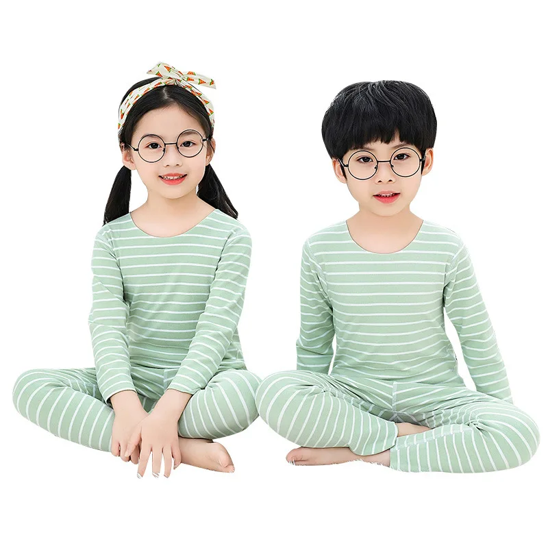 

Plus Size Children's Clothing Sets Teenager Warm Underwear Set 2020 Brand New Autumn Kids Pajamas Sets