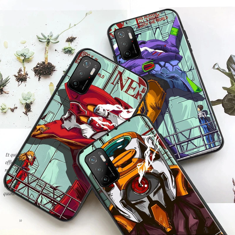 

Genesis Evangelion Anime Case For Xiaomi POCO F3 GT X3 Pro X3 GT M3 M3 Pro X3 NFC For POCO X3 Funda Back Cover