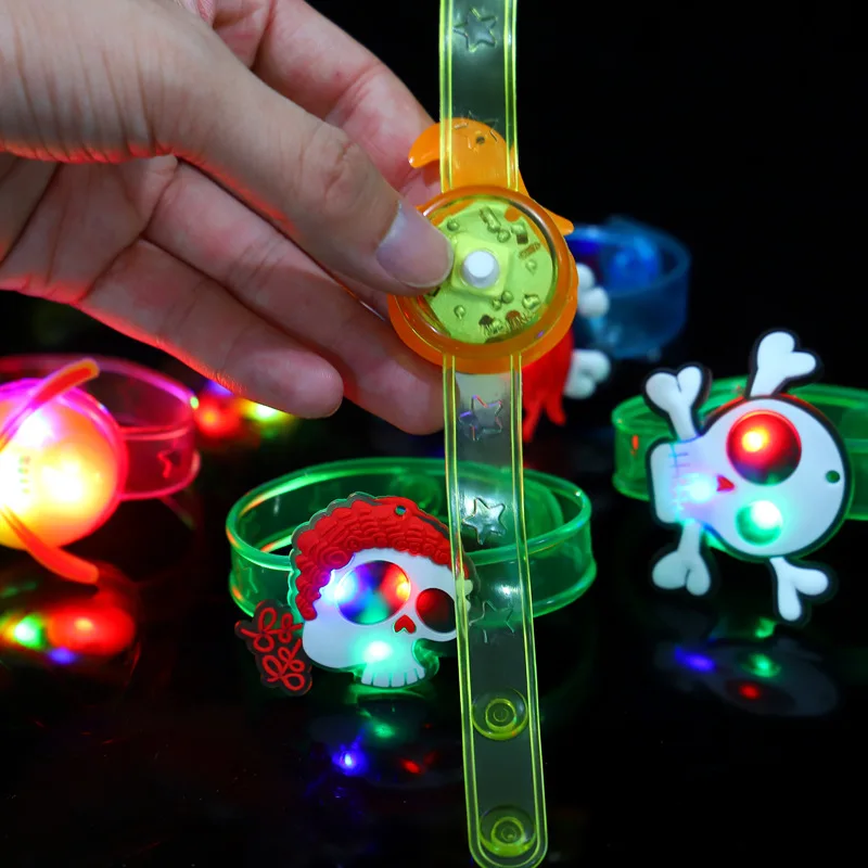 

Hot Selling Halloween Luminous Bracelet Children's Cartoon Gift Led Flash Watch Silicone Wrist Band Festival Accessories LBV