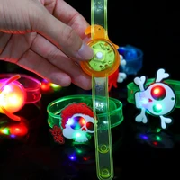 hot selling halloween luminous bracelet childrens cartoon gift led flash watch silicone wrist band festival accessories lbv