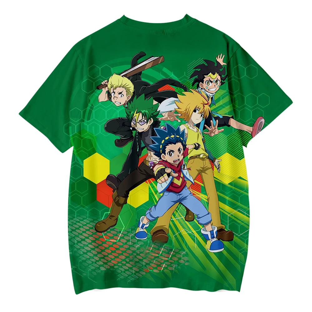 Детская футболка Повседневная футболка Beyblade Burst Evolution 3D футболка с короткими рукавами для мальчиков и девочек летняя детская одежда в стиле Харадзюку