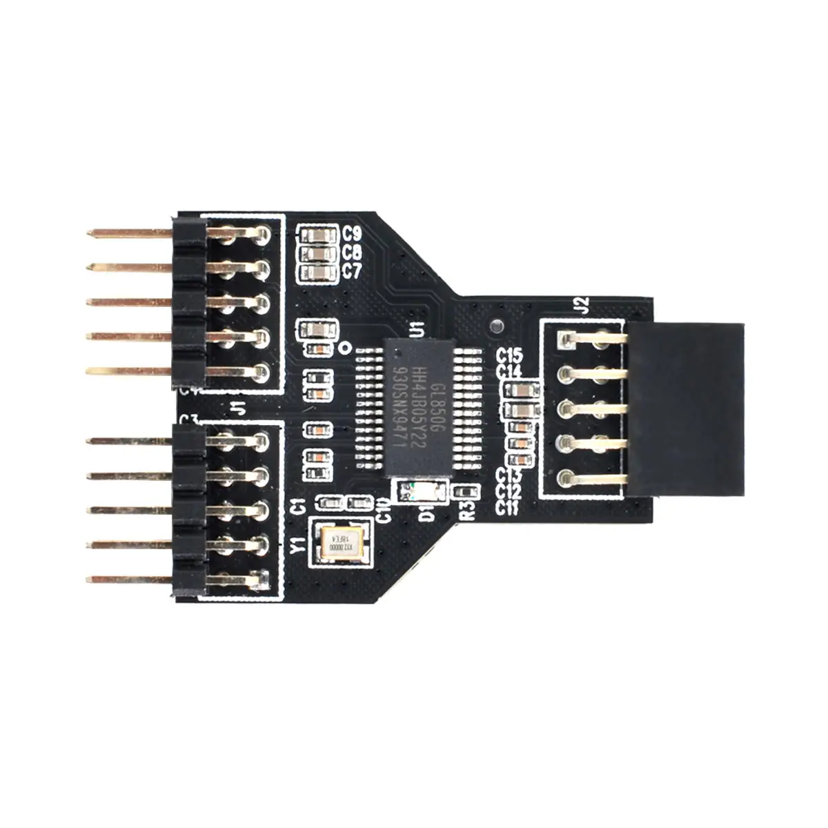 Motherboard 9pin USB 2.0 Header 1 to 2 Female Extension HUB Connector Adapter Port Multilier | Электроника