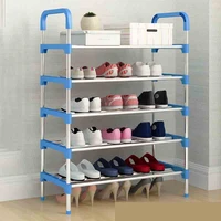 shoe rack shoe organizer aluminum metal standing shoe rack diy shoes storage shelf home organizer accessories