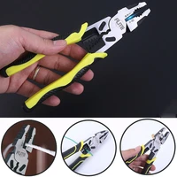 8 9 multitool pliers labor saving electrician pliers wire stripperpinces crimping pliers crimping tool cable cutter 1pcs